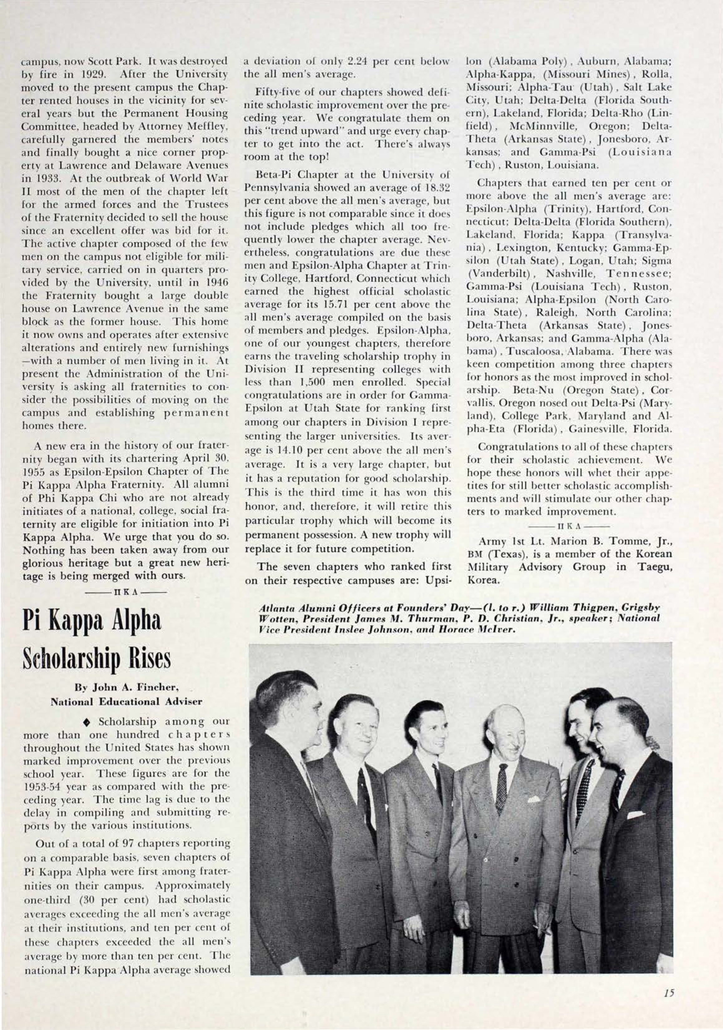 Atlanta Alumni Officers At Founders' Day